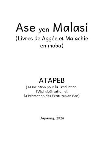 Aggée et Malachie